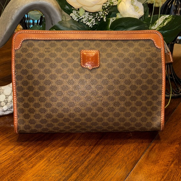 Celine vintage authentic macadam canvas second bag/clutch - Picture 1 of 10